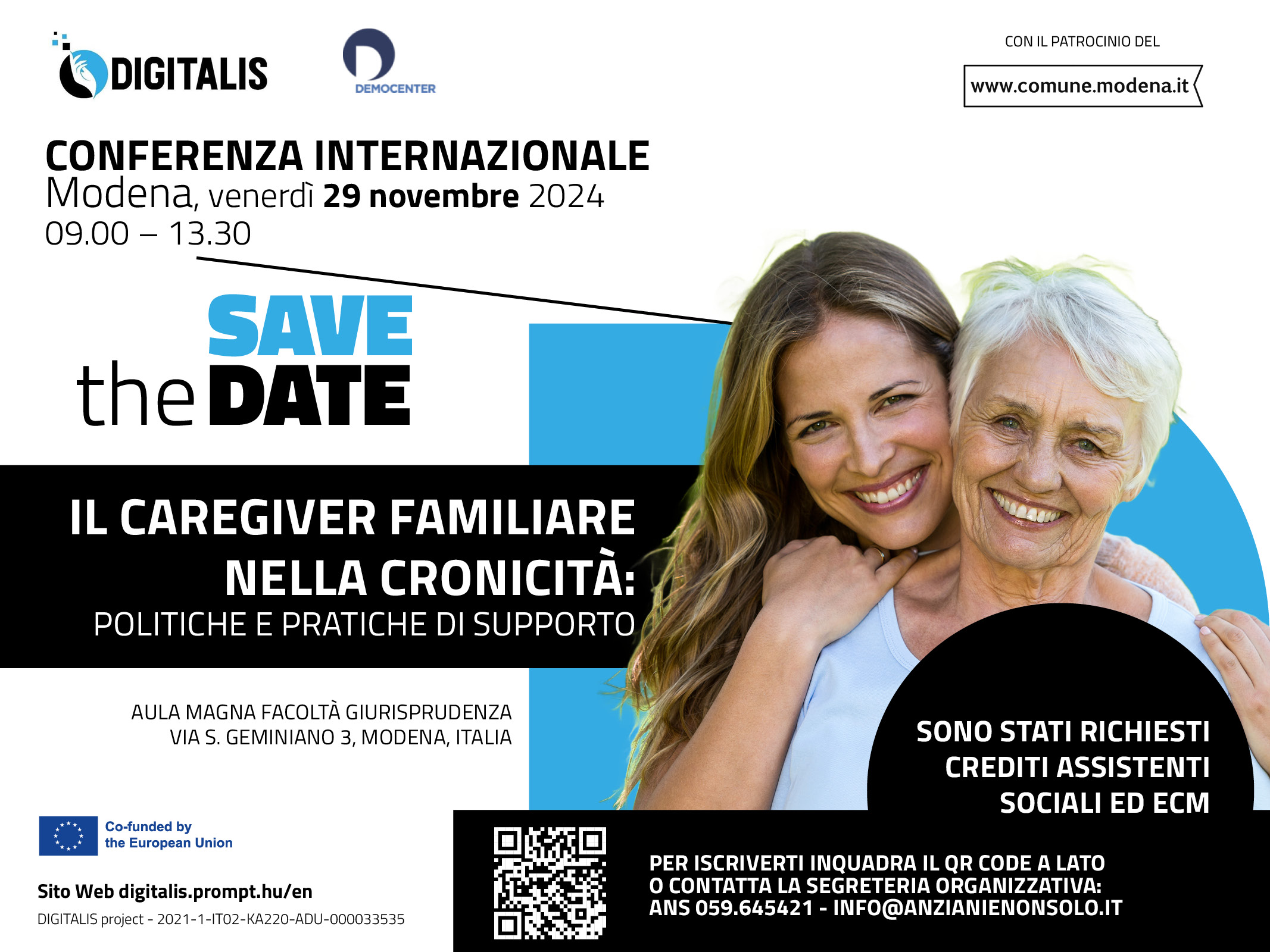 CONFERENZA INTERNAZIONALE - Il Caregiver Familiare nella cronicità: politiche e pratiche di supporto